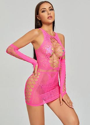 Пеньюар сітка і мітенки пеньюар 5226