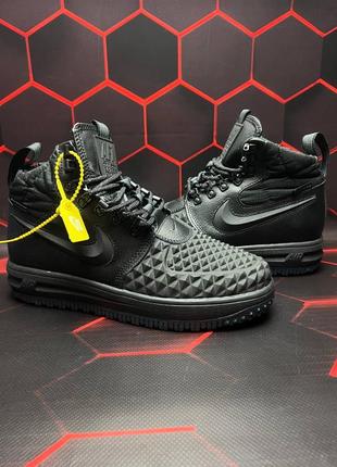 Чоловічі кросівки ❄️ nike lunar force 1 duckboot 17 black (топ якість) 🔝