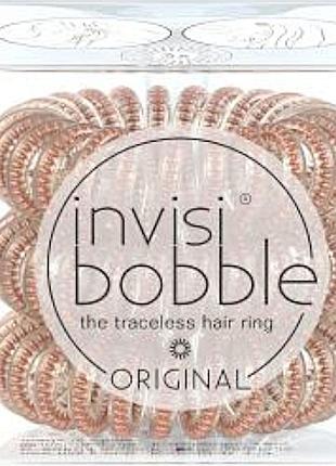 Резинка-браслет для волос «бронза и бисер» invisibobble original of bronze and beads