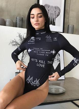 Роскішне чорне боді