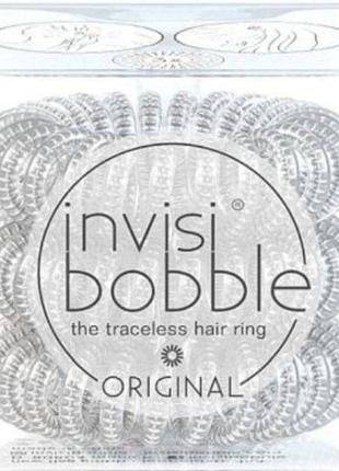 Резинка-браслет для волос прозрачная invisibobble original mother of chrome