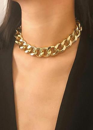 Ланцюжок на шию широкий масивний