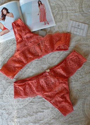 Базові трусики бразильяно intimissimi колір peach