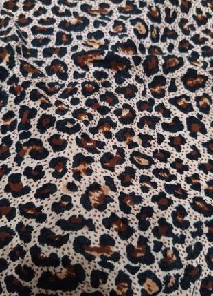 Ma-vie леопардовая блузка блуза с открытым декольте открытой грудью с принтом коричневая рисунком5 фото