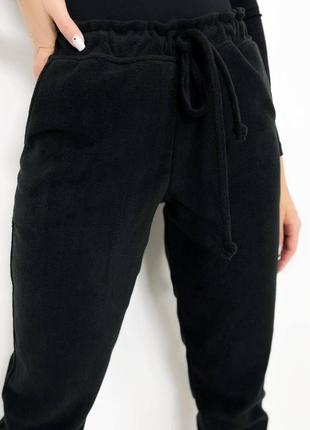 Женские штаны с флиса черные арт 0662 фото
