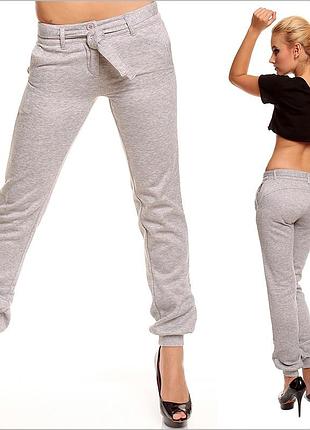 Серые длинные брюки 2