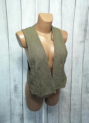 Жилетка стильная zara basic, m (12), как новая!