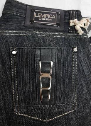 Джинсы женские серые прямые утепленные на байке lempica denim4 фото