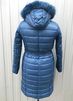 Зимовий тепле пальто куртка пм, колір хвиля3 фото