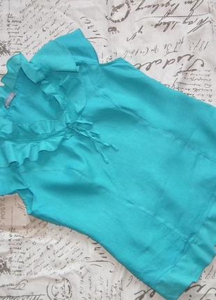 Красива блуза льняна per una,р. 14,