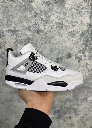 Мужские кроссовки nike air jordan 4 retro military black 40-41-42-43-44-45