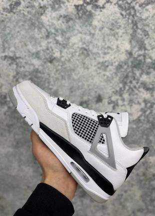 Мужские кроссовки nike air jordan 4 retro military black 40-41-42-43-44-453 фото