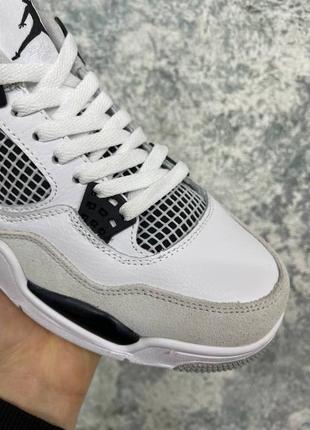 Мужские кроссовки nike air jordan 4 retro military black 40-41-42-43-44-455 фото