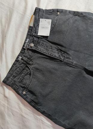 Женские плотные джинсовые кюлоты c&a, размер m, черные, 100% хлопок4 фото