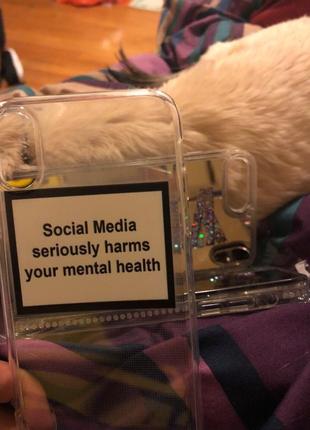 Чехол iphone x social media seriously harms your mental health