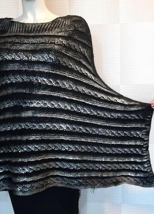 Пончо накидка свитер dins tricot 2