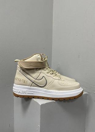 Кросівки nike air force 1 gore-tex boot beige fur