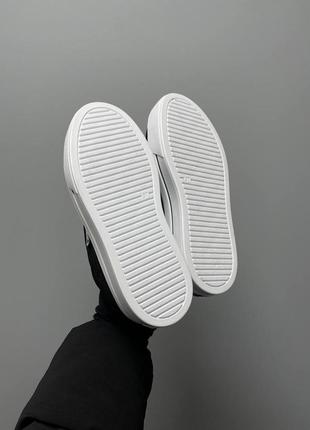 Кросівки prada macro re-nylon brushed leather sneakers black4 фото