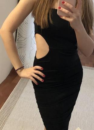 Tally weijl черное платье с вырезами