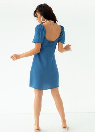 Ефектна красива міні сукня, плаття з рукавами фонариками3 фото
