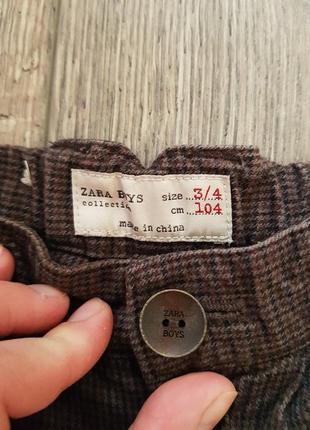 Брюки в клетку zara 5