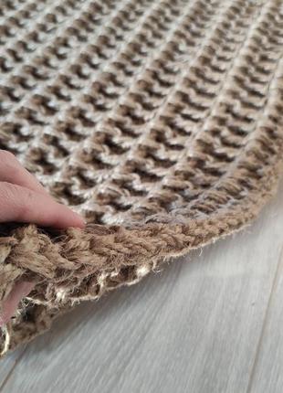 Джутовый коврик. коврик в ванную. ковер из джута ручной работы.
