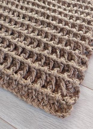 Джутовый коврик. коврик в ванную. ковер из джута ручной работы.