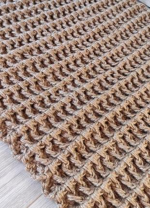 Джутовый коврик. коврик в ванную. ковер из джута ручной работы.