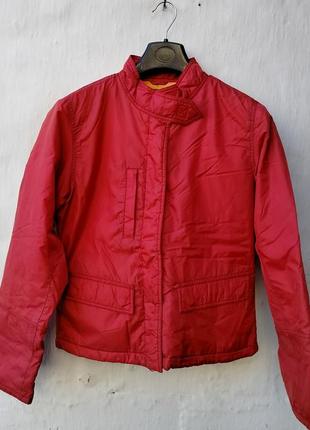 Классная укороченная красная куртка на флисе ❤️