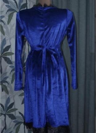 Шикарное бархатное велюровое платье2 фото