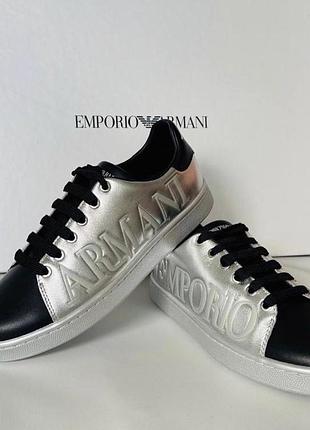 Шкіряні кеди EMPORIO ARMANI Spodnie 6K2P74 2N9AZ F603