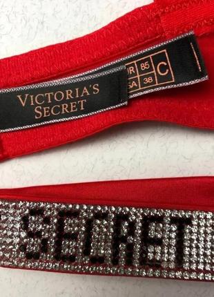 Комплект "victoria secret" со стразами3 фото