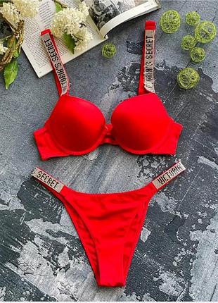 Комплект "victoria secret" со стразами5 фото