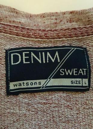 Фирменный свитшот denim sweat watsons германия3 фото