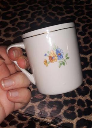 Чашка-кухоль порцеляна стз кавова дитяча 200 міл український прапор квіти7 фото