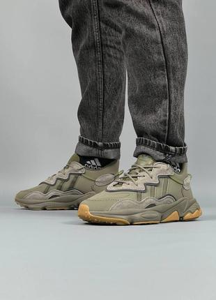Кросівки чоловічі adidas originals ozweego khaki8 фото