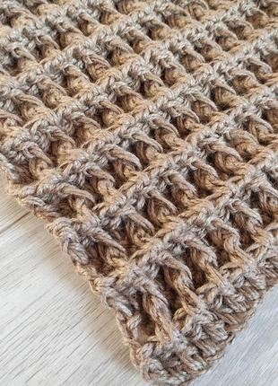 Джутовый коврик. плетеный ковер лим из джута. вязаный ковер.
