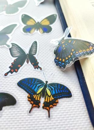 Набор #26 наклейки для скрапбукинг, бабочки, картинки изображения марки стикеры для ежедневников блокнота скетча книжка3 фото