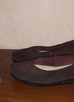 Замшевые туфли clarks р.38