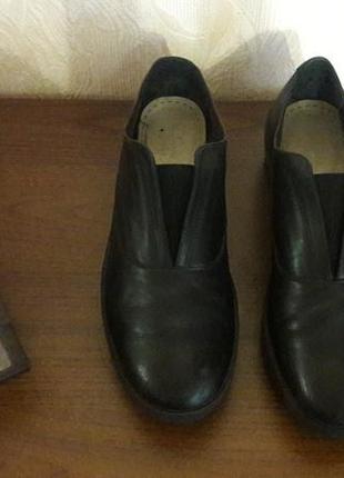 Шикарные кожаные кеды, слипоны,туфли макасины clarks р.383 фото