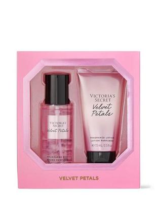 Парфумований набір спрей і лосьйон для тіла velvet petals victorias secret вікторія сікрет оригінал