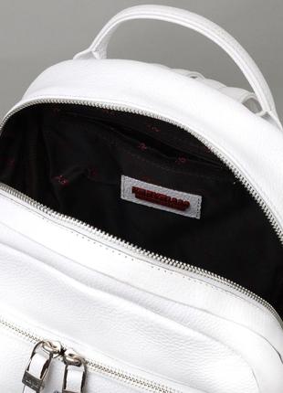 Превосходный женский рюкзак karya 20841 кожаный белый6 фото