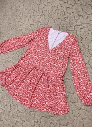 Платье в цветочный принт