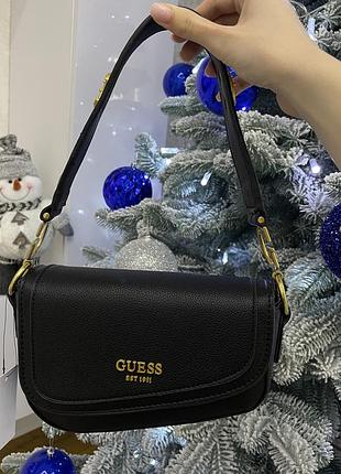 Черная сумка кроссбоди guess gdream сумка guess saddle bag седло сумка багет сумочка сідло guess кроссбоди