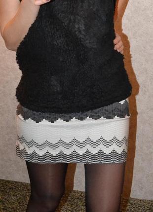 Міні-спідниця зі зміїним принтом (франція), xs/s