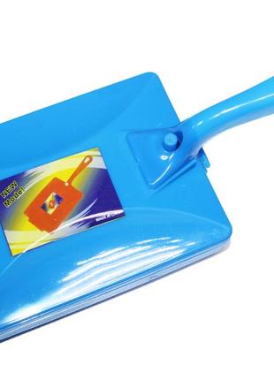 Ручний пилосос/щітка на роликах пластмасова з ручкою 10.5х15см:синій