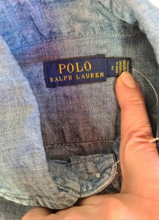 Легкая джинсовая рубашка polo ralph lauren9 фото