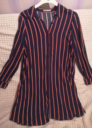 Сукня-сорочка смугаста pull and bear 4