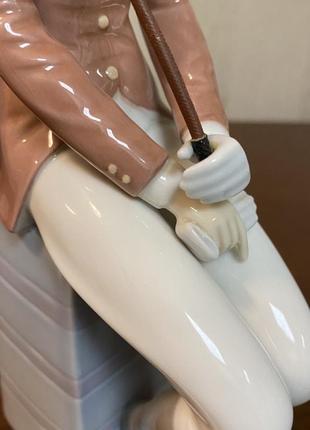 Фарфоровая статуэтка lladro «наездница». 8