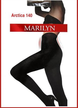 Колготки теплые черные marilyn arctica 140 den comfort top1 фото